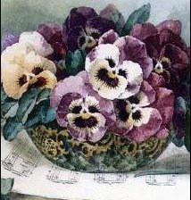 Схема вышивки «цветы Лонгпре2»
