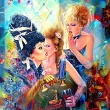 Схема вышивки «шалуньи-интригантки»