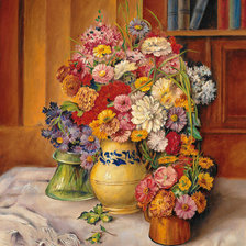 Схема вышивки «цветочный натюрморт»