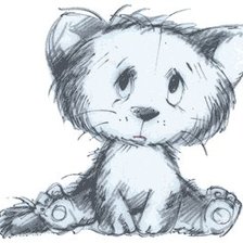 Схема вышивки «котик1»