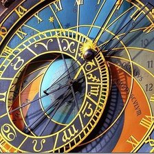 Схема вышивки «часы в Праге»