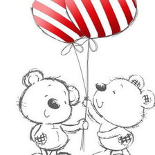 Схема вышивки «мишки малышки»