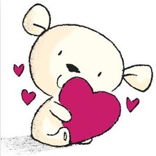 Схема вышивки «мишка глупышка»