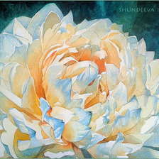 Схема вышивки «пион3»