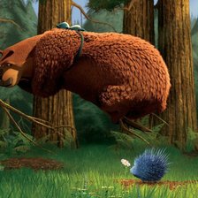 Схема вышивки «Бук и ёжик»