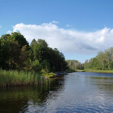 Схема вышивки «Озеро Селигер»