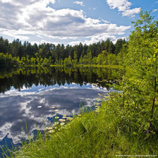 Схема вышивки «Озеро Селигер»