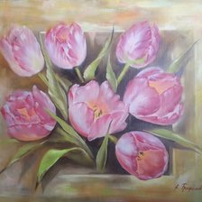 Схема вышивки «Тюльпаны»