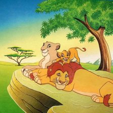 Схема вышивки «король лев2»