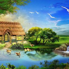 Схема вышивки «природа»