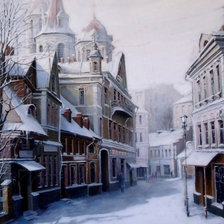 Схема вышивки «город»