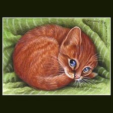 Схема вышивки «котенок»