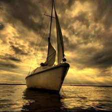 Схема вышивки «Корабль»