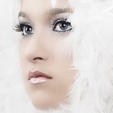 Схема вышивки «девушка секжинка»