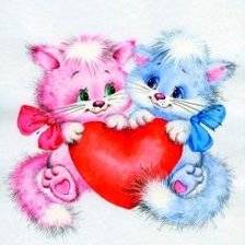 Схема вышивки «котятки»