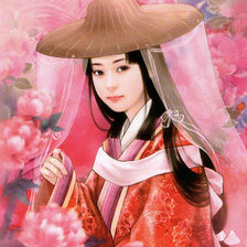 Схема вышивки «девушка»