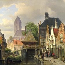 Схема вышивки «Городок»