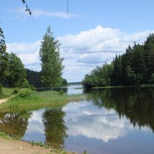 Схема вышивки «Озеро Селигер»