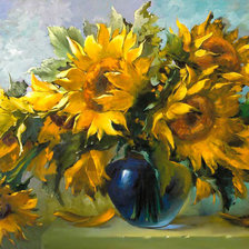 Схема вышивки «подсолнухи»