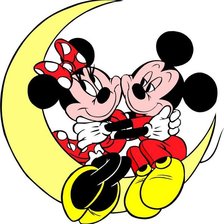 Схема вышивки «мікі і міні»