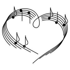 Схема вышивки «ноты»