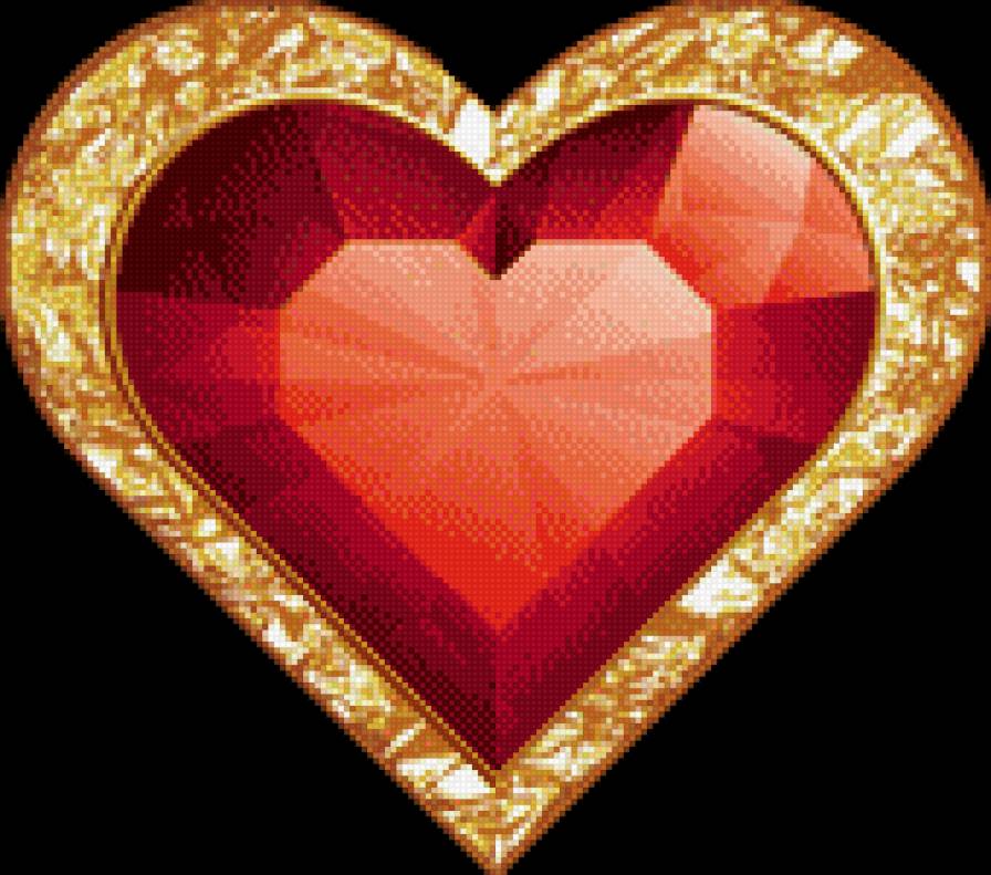 сердце бриллиант - предпросмотр