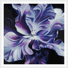 Схема вышивки «Голубой ирис»