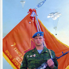 Схема вышивки «ВДВ»