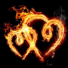 Схема вышивки «сердечки»