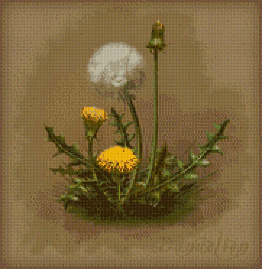 одуванчик - полевые цветы, этно - предпросмотр