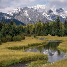 Схема вышивки «Горный пейзаж»