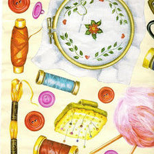 Схема вышивки «набор для рукоделия»