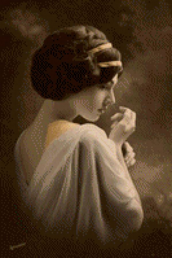 девушка ретро - предпросмотр