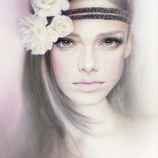 Схема вышивки «девушка»