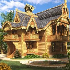 Схема вышивки «домик»