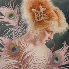 Схема вышивки «девушка»