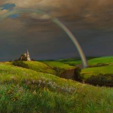 Схема вышивки «радуга»