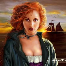 девушка у моря