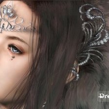 Схема вышивки «фэнтези-девушка»