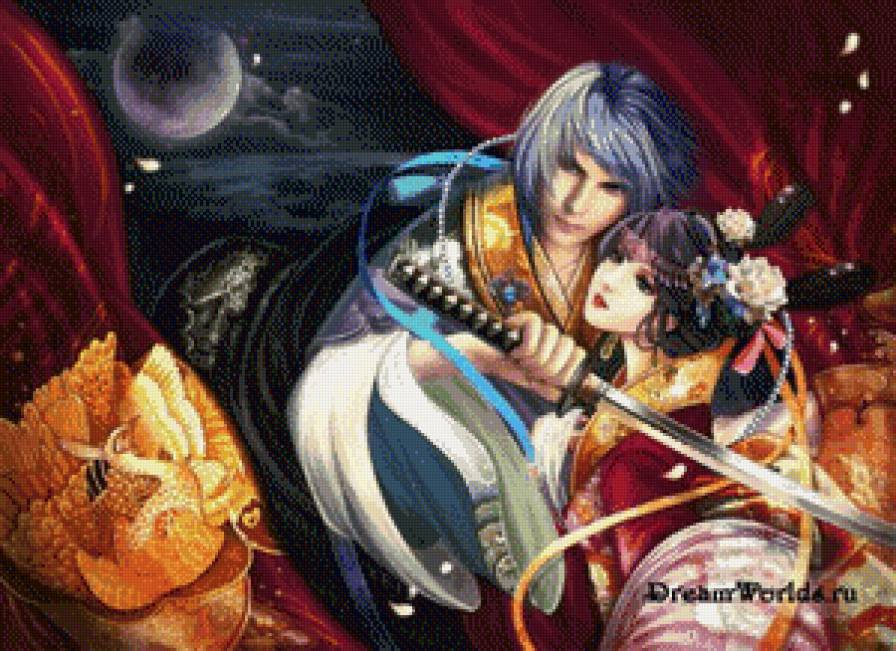 японские влюбленные - мужчина, пара, япония, влюбленные - предпросмотр