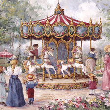 Схема вышивки «карусель»