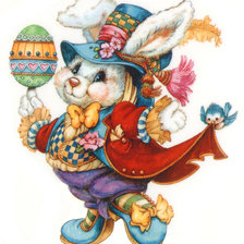 Схема вышивки «Пасхальный заяц»