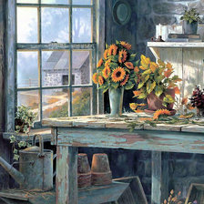 Схема вышивки «в деревне»