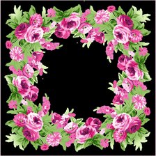 Схема вышивки «скатерть розы»