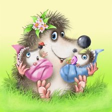 Схема вышивки «Счастливая мамаша»