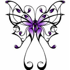 Схема вышивки «бабочка»