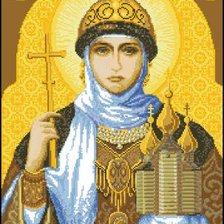 Схема вышивки «Св.Ольга.»