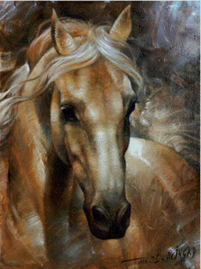 конь - лошадь, конь, портрет - предпросмотр