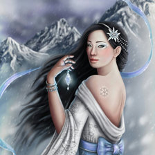 Схема вышивки «ледяная»