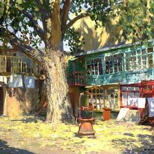 Схема вышивки «Старый дворик»